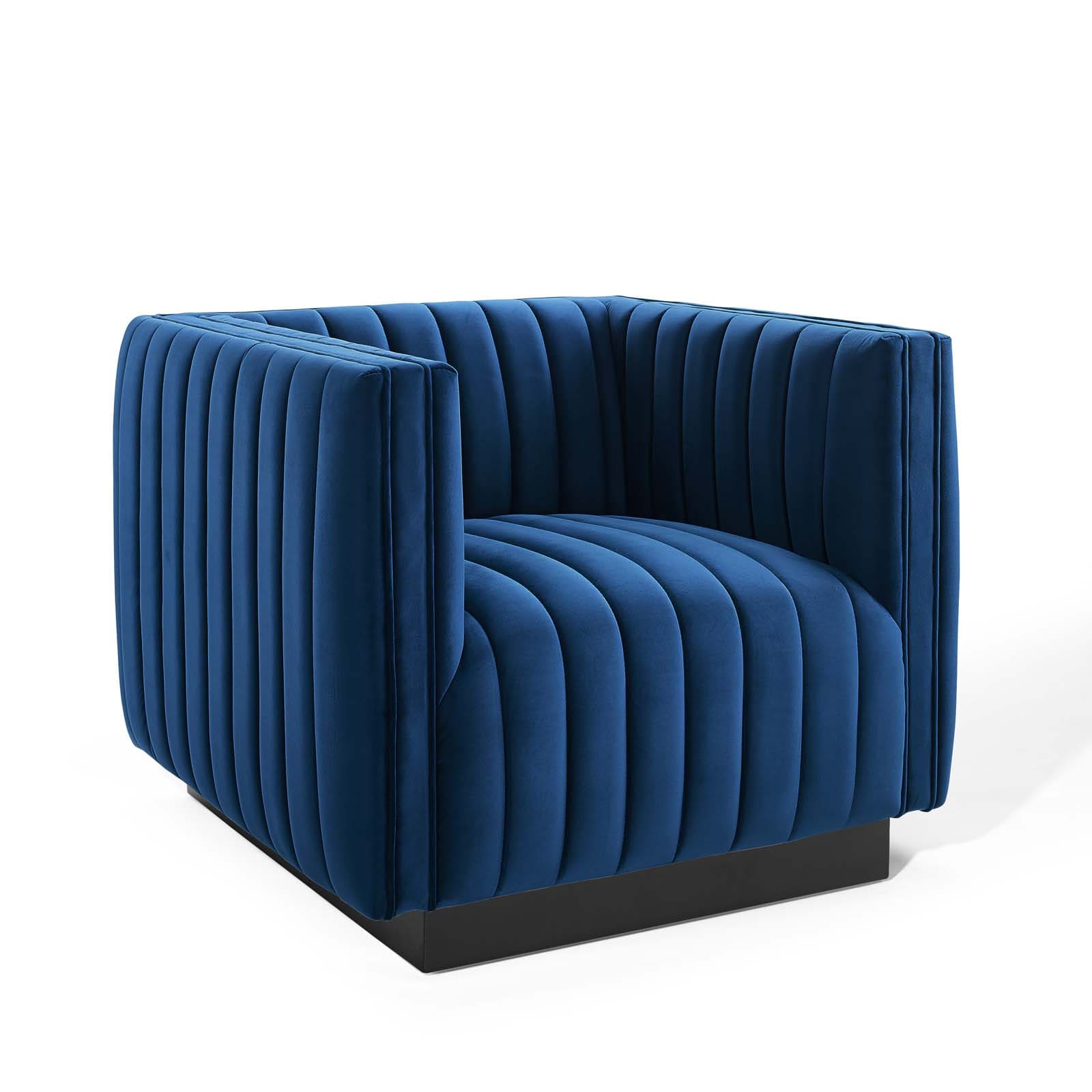 Modway Conjure Channel Tufted Performance Velvet Accent Armchair | Armchairs | 