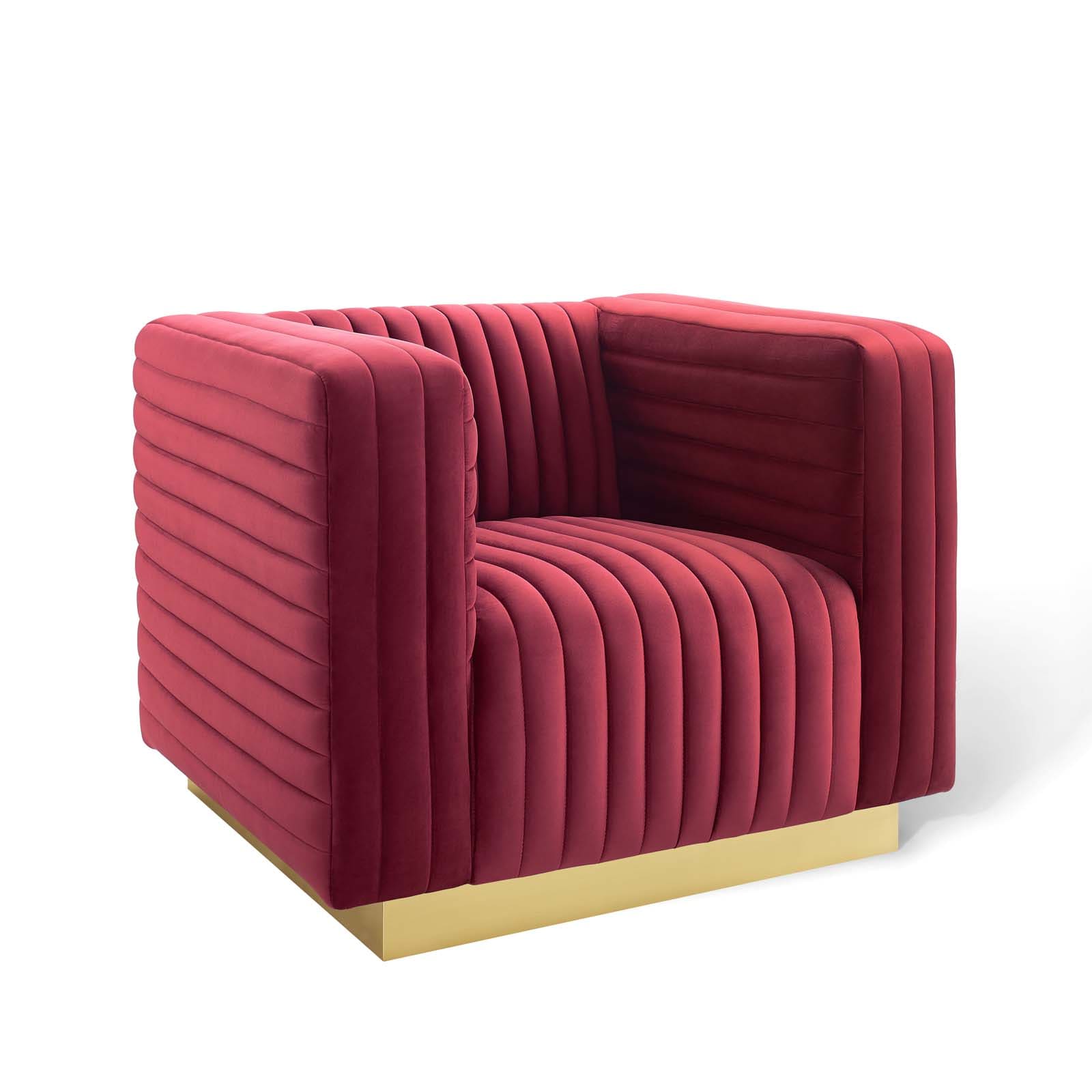 Modway Charisma Channel Tufted Performance Velvet Accent Armchair | Armchairs | 