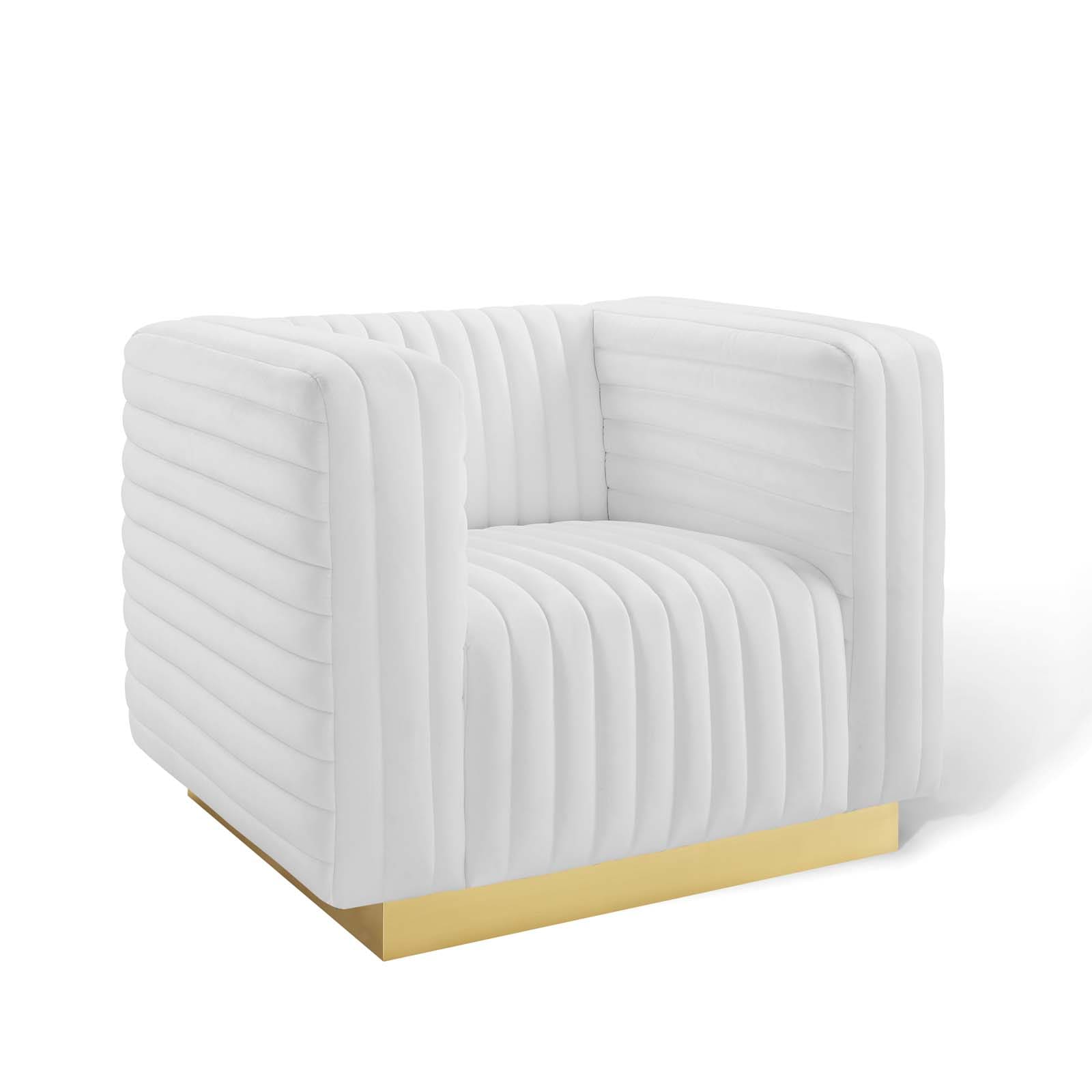 Modway Charisma Channel Tufted Performance Velvet Accent Armchair | Armchairs | 