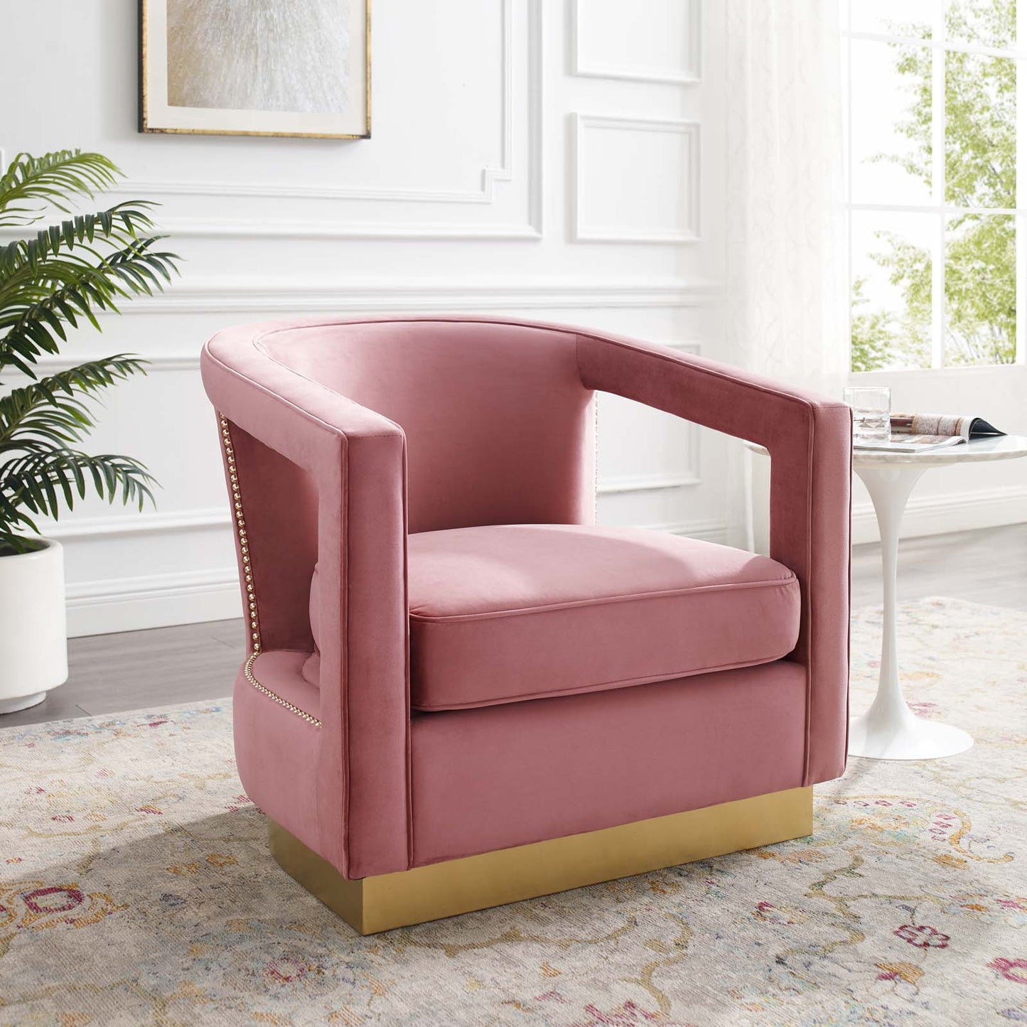 Modway Frolick Performance Velvet Armchair | Armchairs