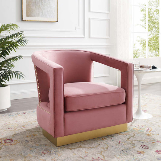 Modway Frolick Performance Velvet Armchair | Armchairs
