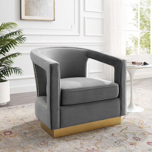 Modway Frolick Performance Velvet Armchair | Armchairs | 