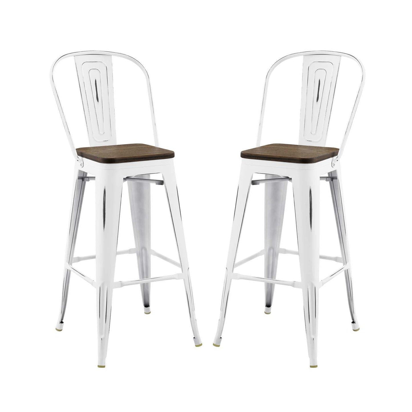Promenade Bar Stool Metal Set of 2 By Modway - EEI-3899 | Bar Stools | Modishstore - 2