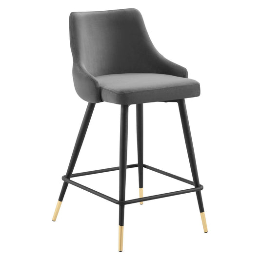 Modway Adorn Performance Velvet Counter Stool - EEI-3908 - Gray