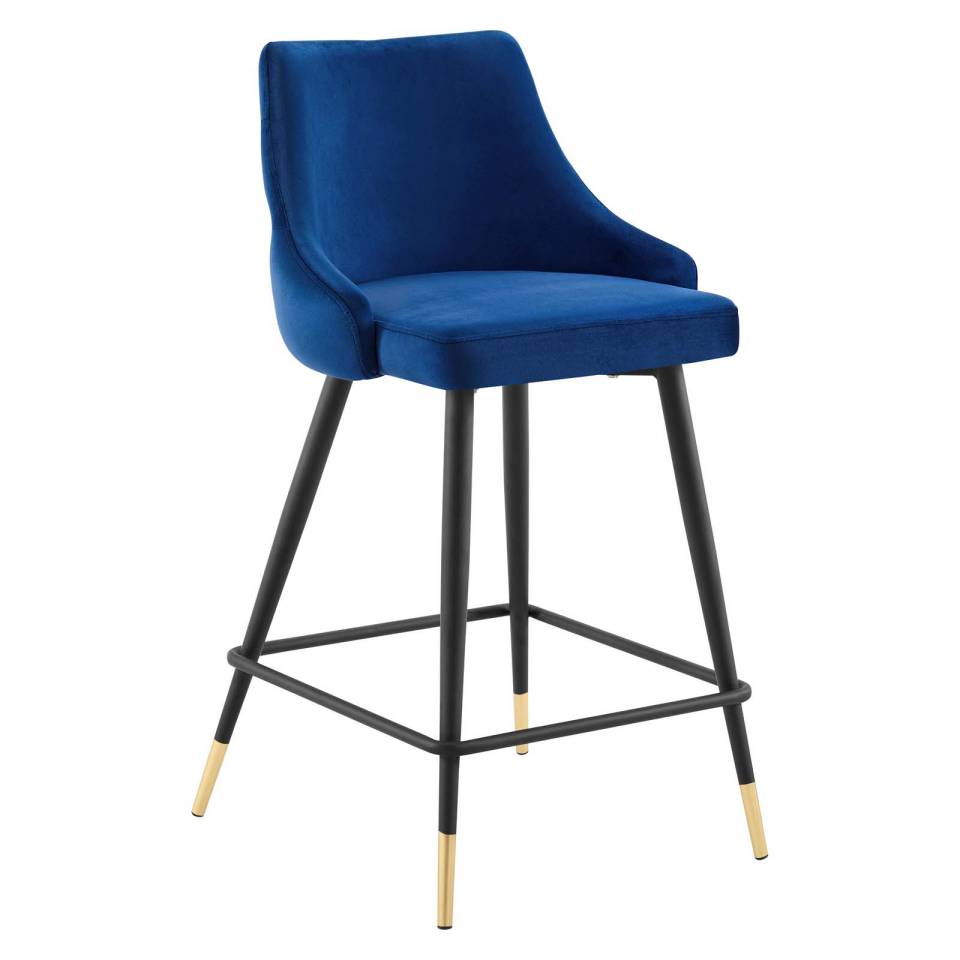 Modway Adorn Performance Velvet Counter Stool - EEI-3908 - Navy