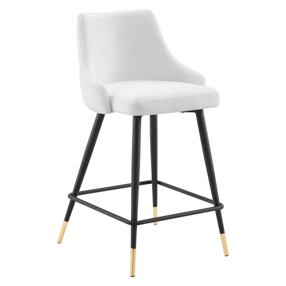 Modway Adorn Performance Velvet Counter Stool - EEI-3908 - White