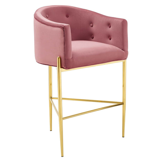 Savour Tufted Performance Velvet Bar Stool By Modway - EEI-3911 | Bar Stools | Modishstore - 2