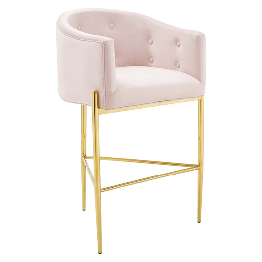 Savour Tufted Performance Velvet Bar Stool By Modway - EEI-3911 | Bar Stools | Modishstore - 4