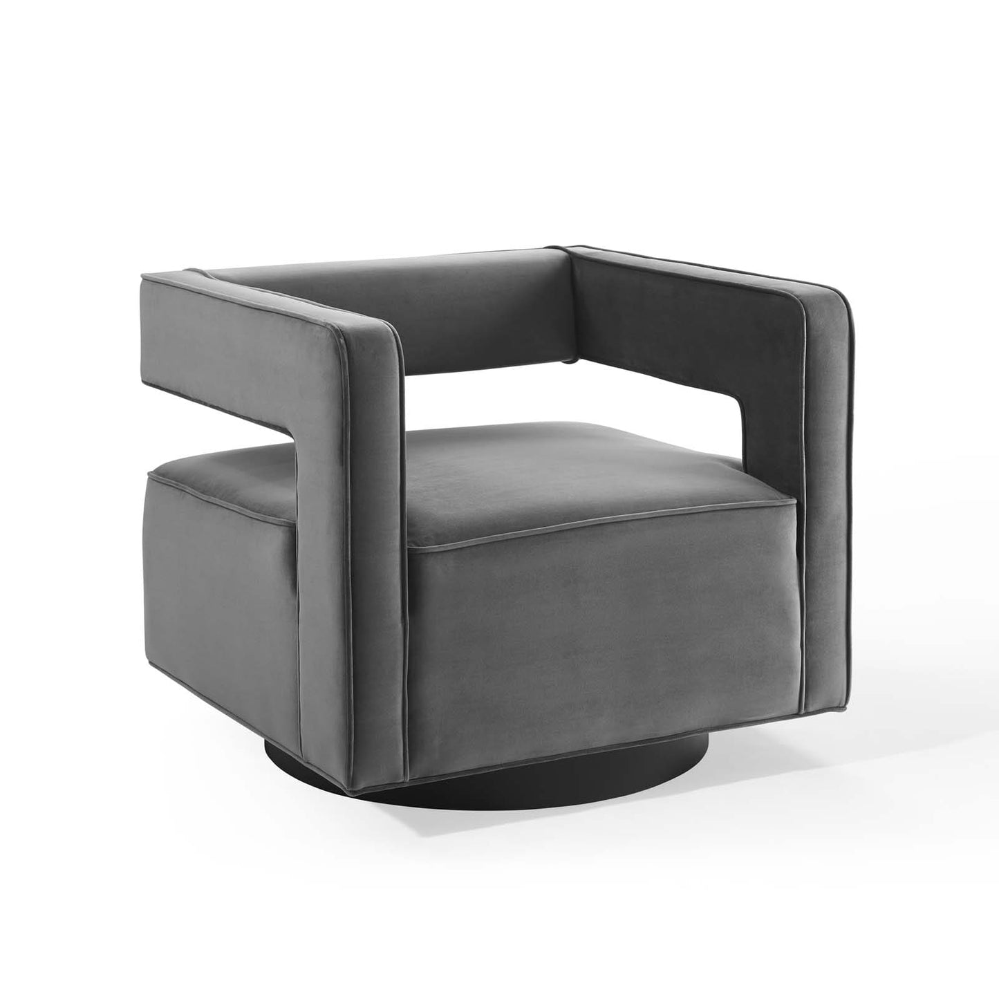 Modway Booth Performance Velvet Swivel Armchair | Armchairs | 