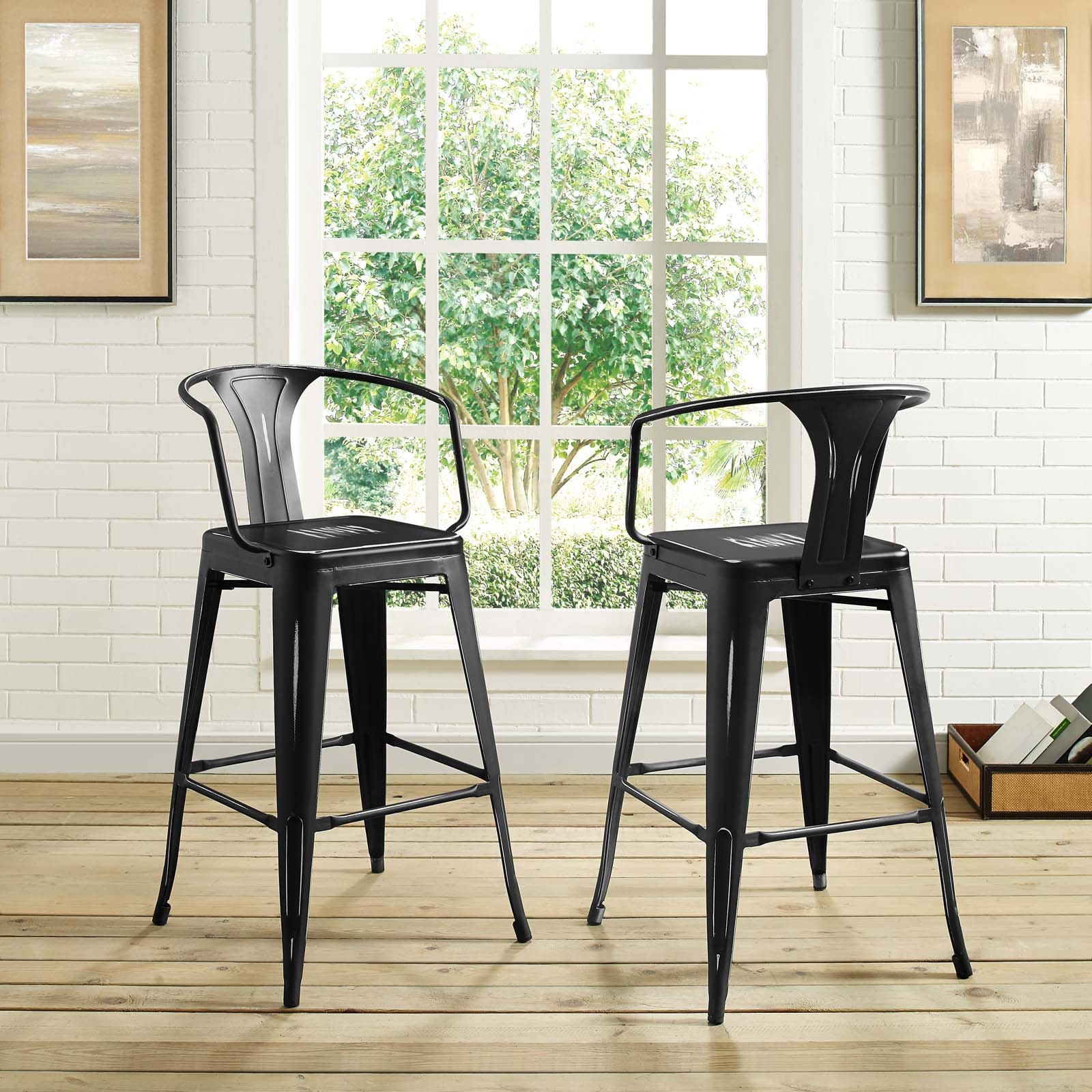 Promenade Bar Stool Set of 2 By Modway | Bar stool | Modishstore-10