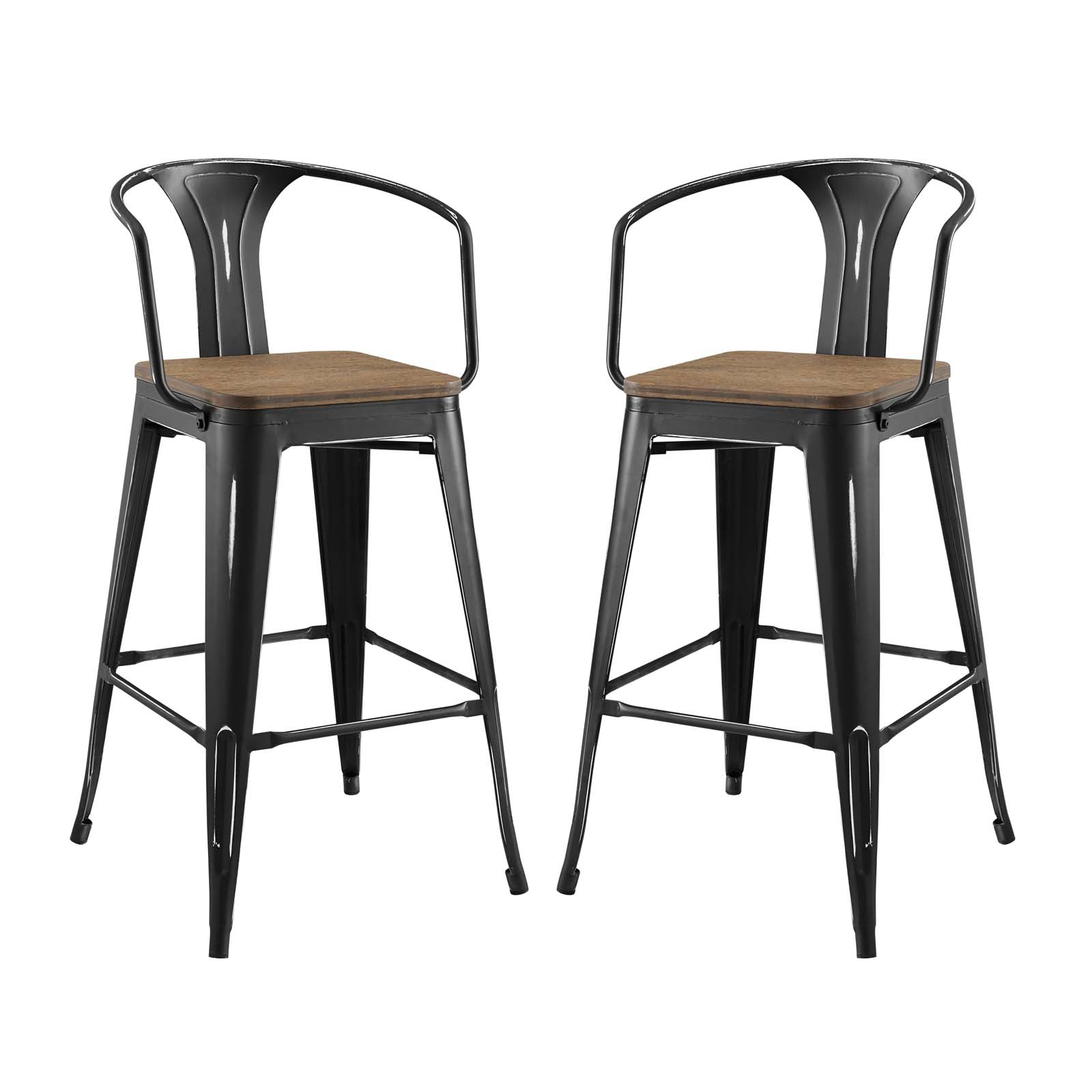 Modway Promenade Bar Stool Set of 2 | Bar Stools | Modishstore-2