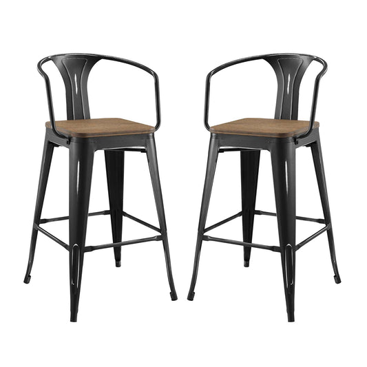 Modway Promenade Bar Stool Set of 2 | Bar Stools | Modishstore-2