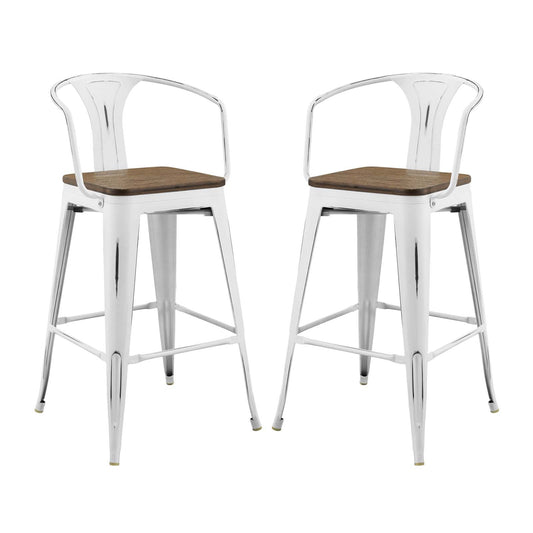 Modway Promenade Bar Stool Set of 2 | Bar Stools | Modishstore-5