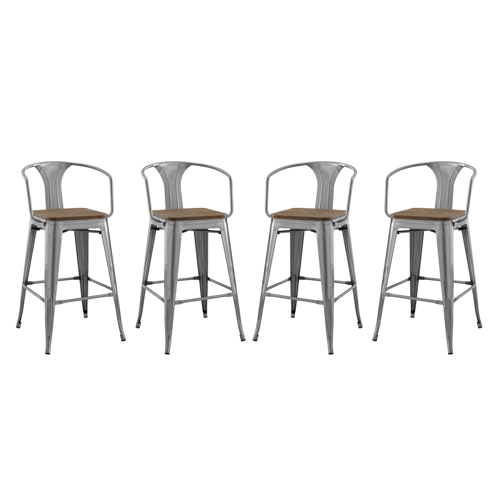 Modway Promenade Bar Stool Set of 4 | Bar Stools | Modishstore-2