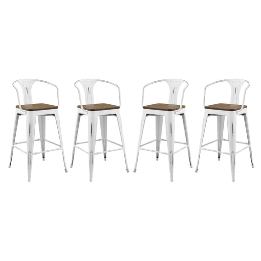 Modway Promenade Bar Stool Set of 4 | Bar Stools | Modishstore-3
