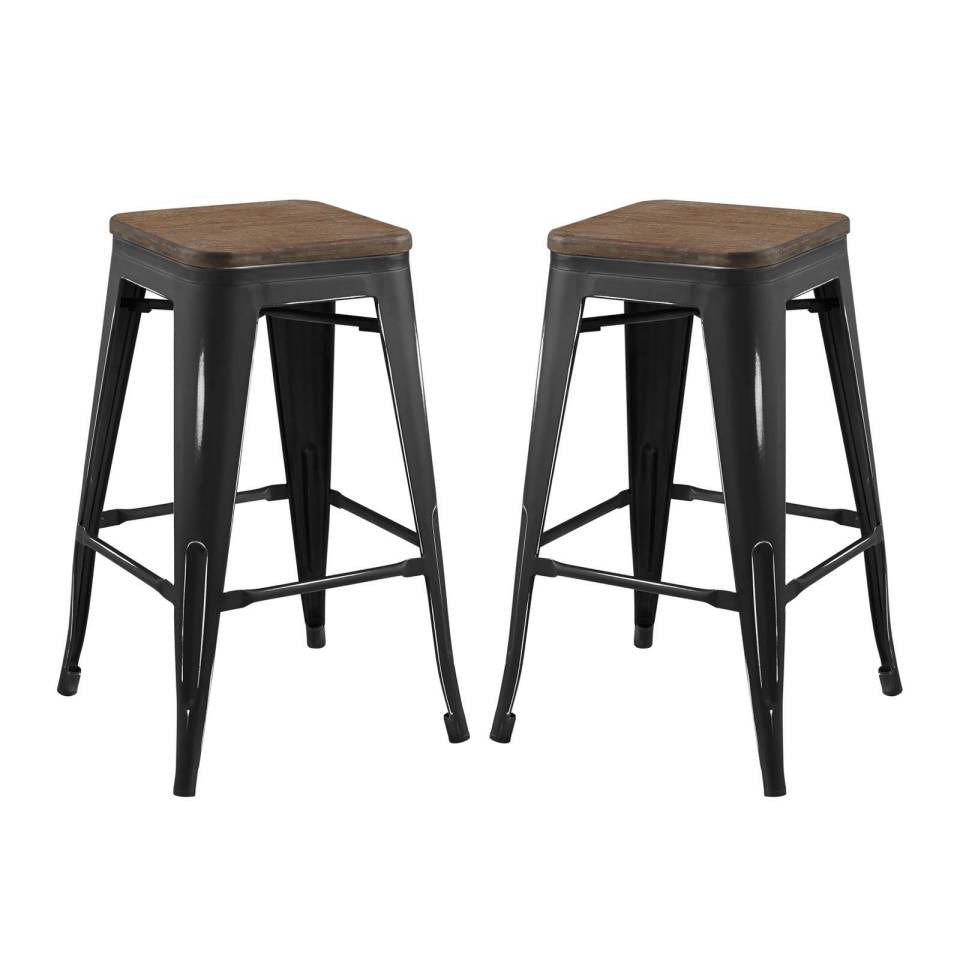 Modway Promenade Counter Stool Set of 2 | Counter Stools | Modishstore