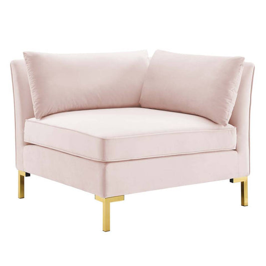 Modway Ardent Performance Velvet Sectional Sofa Corner Chair | Sofas | 