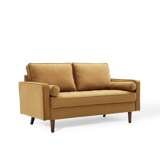 Modway Valour Performance Velvet Loveseat | Sofas | Modishstore-11