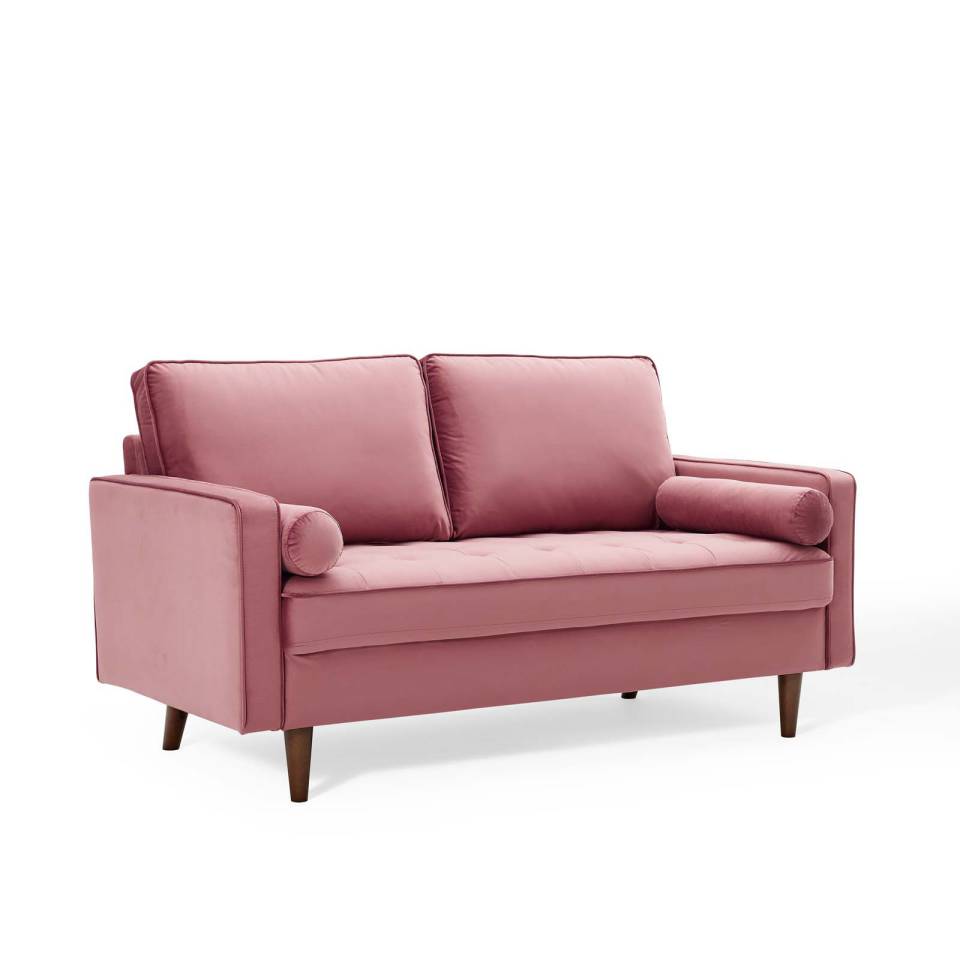 Modway Valour Performance Velvet Loveseat | Sofas | Modishstore-2
