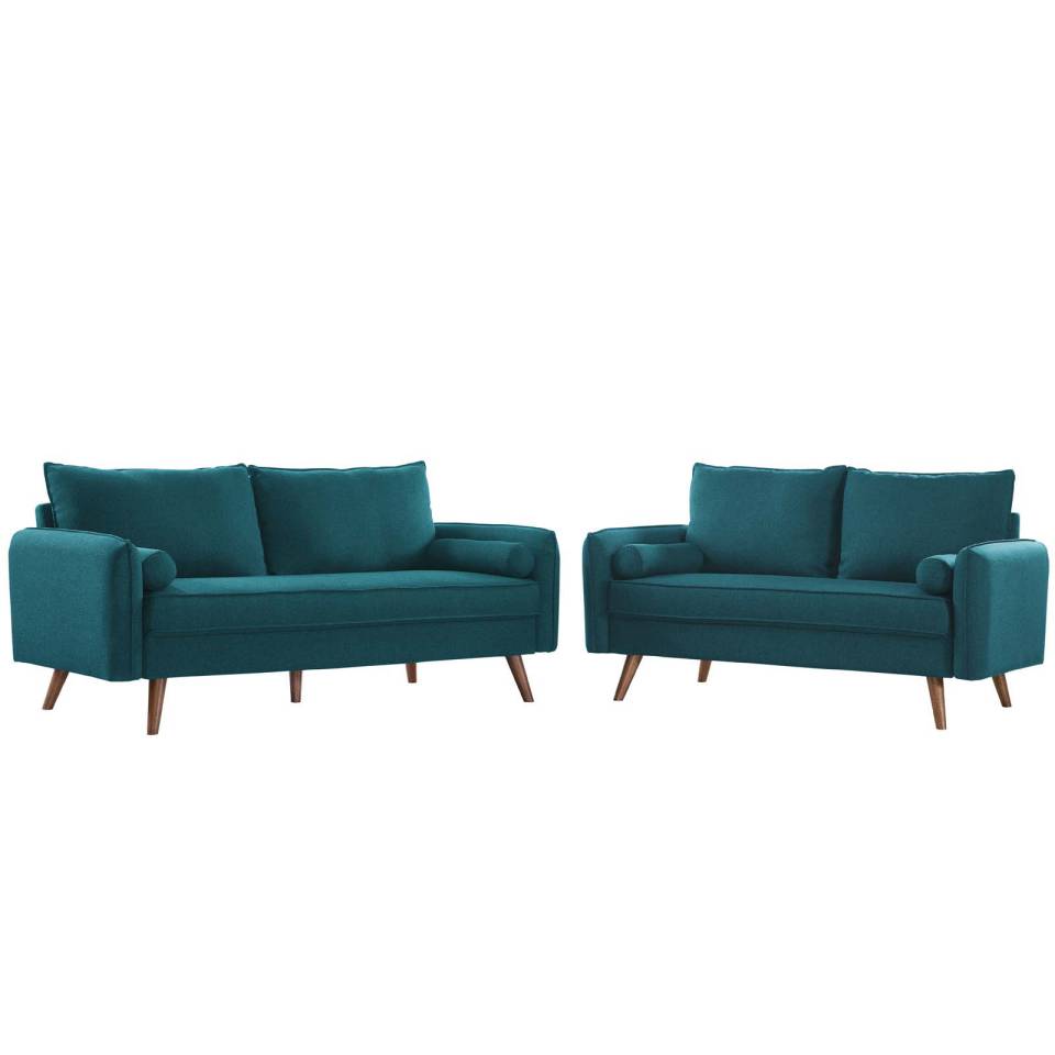 Modway Revive Upholstered Fabric Sofa and Loveseat Set | Outdoor Sofas, Loveseats & Sectionals | Modishstore-5