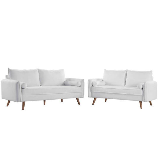 Modway Revive Upholstered Fabric Sofa and Loveseat Set | Outdoor Sofas, Loveseats & Sectionals | Modishstore-6