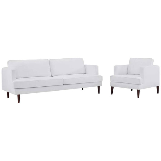 Modway Agile Upholstered Fabric Sofa and Armchair Set | Armchairs | 