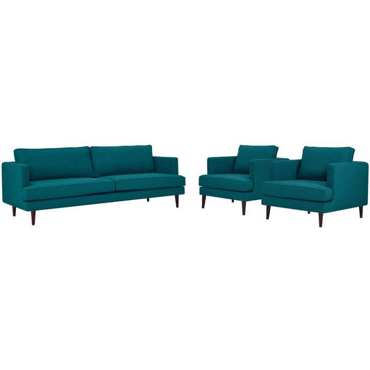 Modway Agile 3 Piece Upholstered Fabric Set | Sofas | 
