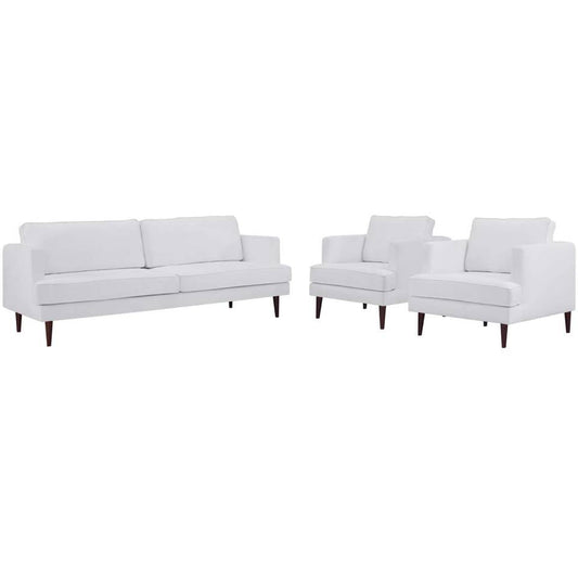 Modway Agile 3 Piece Upholstered Fabric Set | Sofas | 