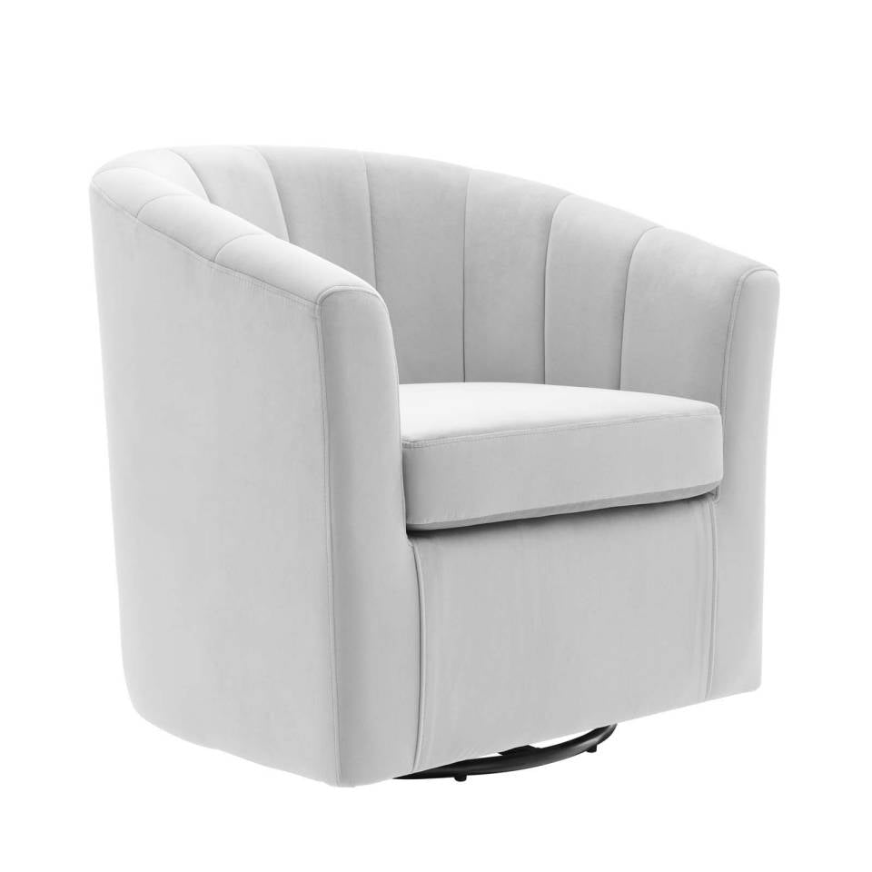 Modway Prospect Performance Velvet Swivel Armchair | Armchairs | Modishstore-4