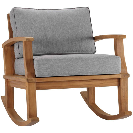 Modway Marina Outdoor Patio Teak Rocking Chair | Outdoor Chairs | Modishstore