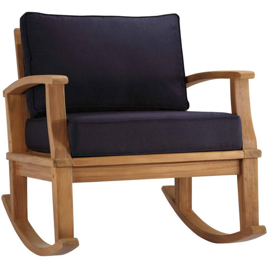 Modway Marina Outdoor Patio Teak Rocking Chair | Outdoor Chairs | Modishstore-2