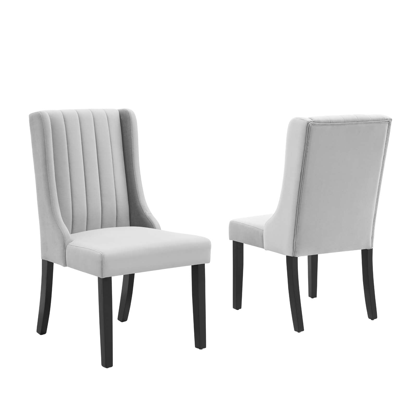 Modway Renew Parsons Performance Velvet Dining Side Chairs - Set of 2 | Dining Chairs | Modishstore-2