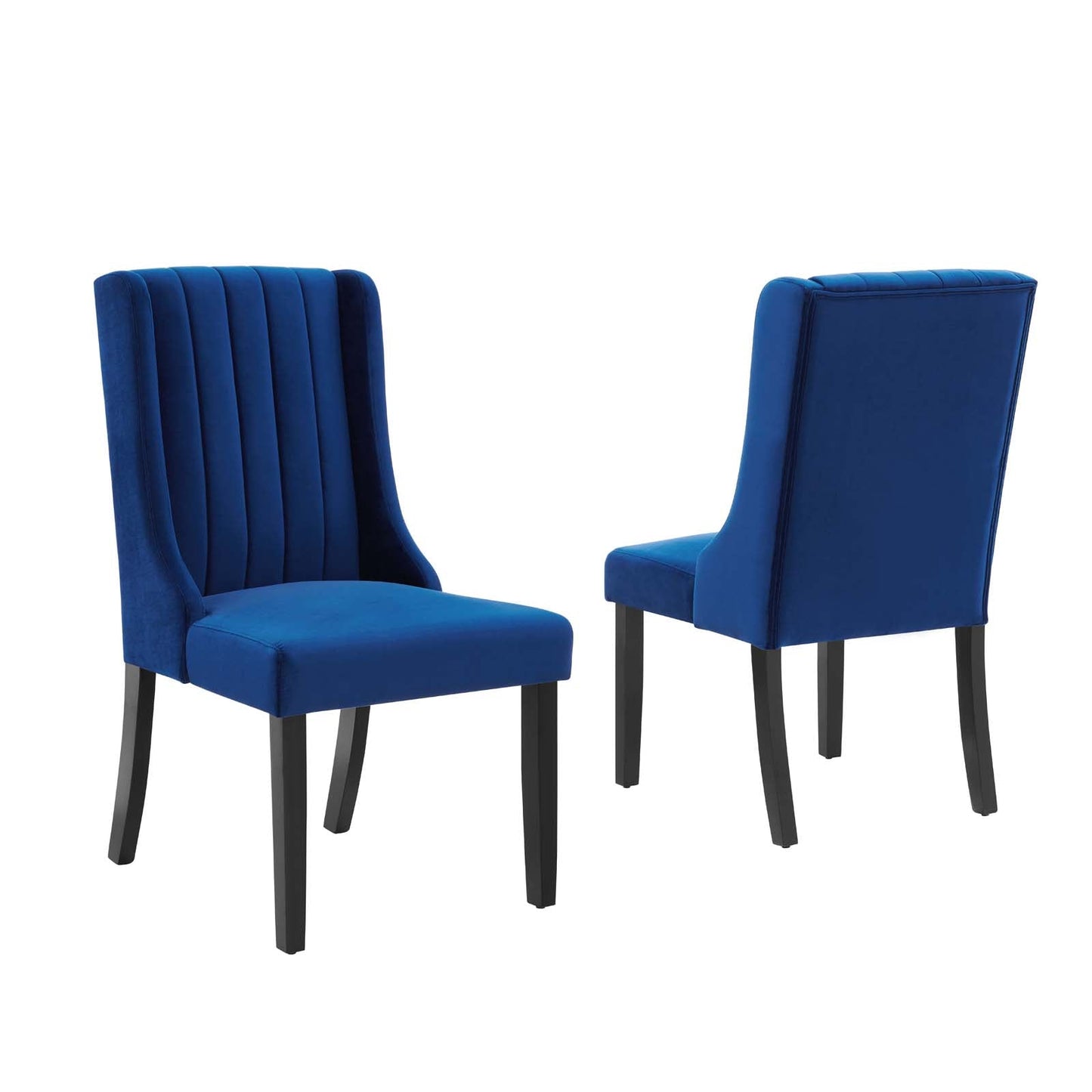 Modway Renew Parsons Performance Velvet Dining Side Chairs - Set of 2 | Dining Chairs | Modishstore-3