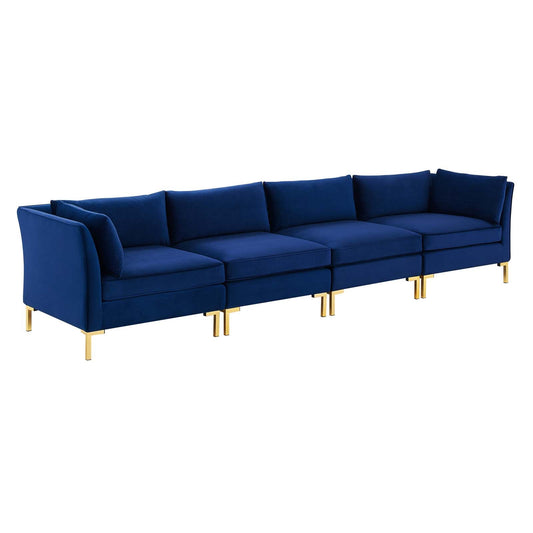 Modway Ardent 4-Seater Performance Velvet Sofa | Sofas | 