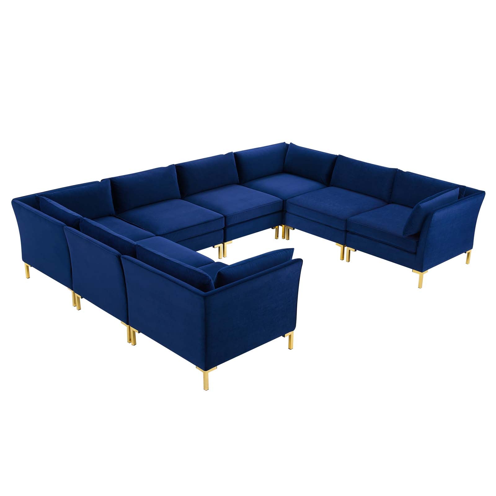 Modway Ardent 8-Piece Performance Velvet Sectional Sofa | Sofas | 
