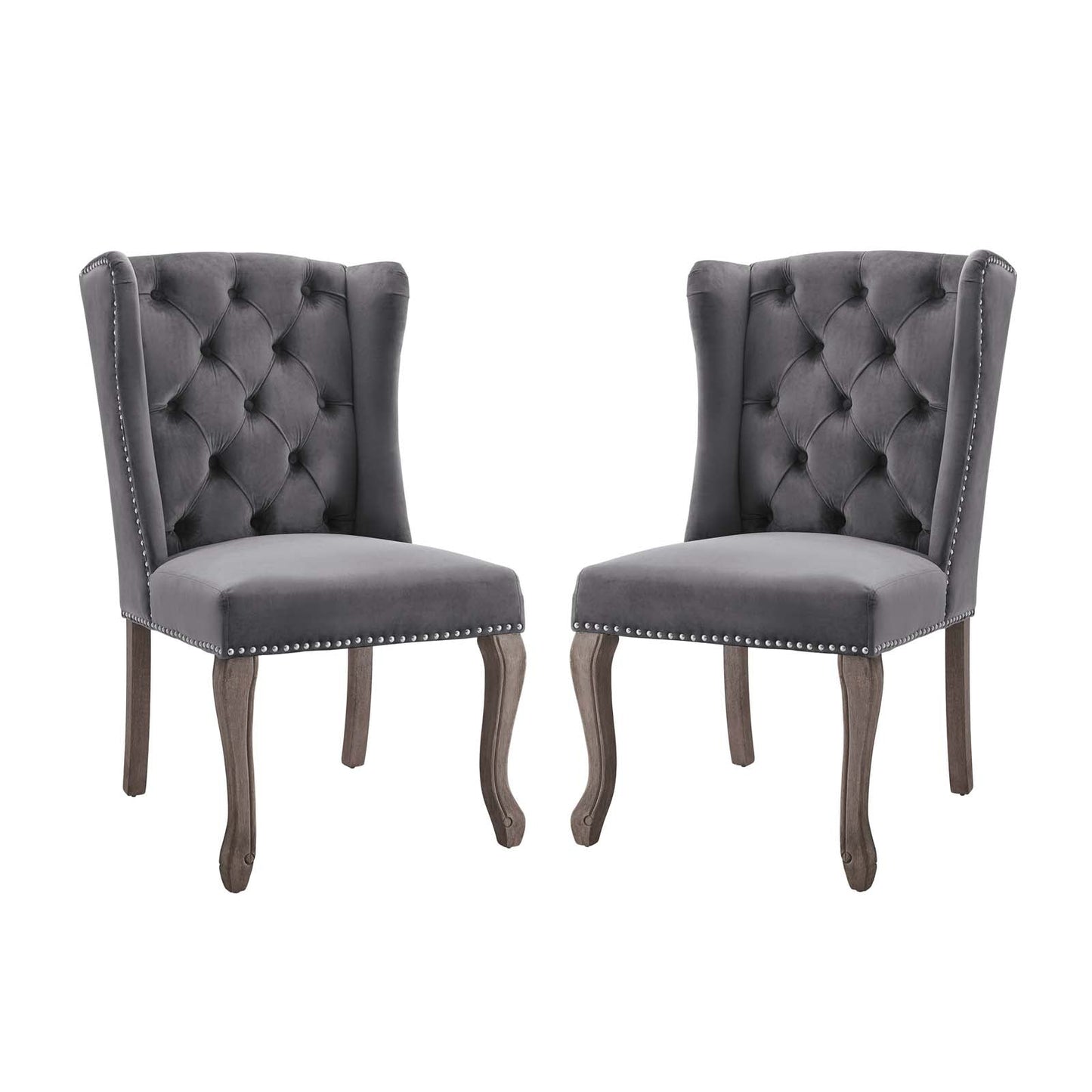 Modway Apprise Side Chair Performance Velvet Set of 2 | Side Chairs