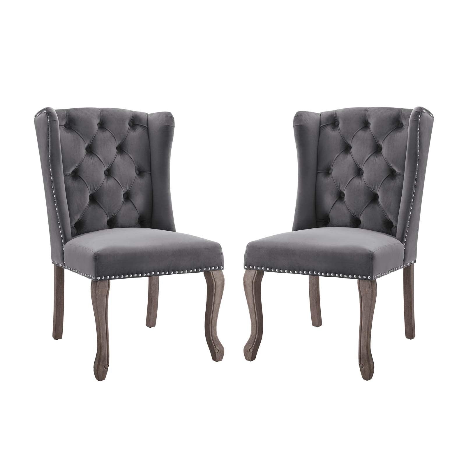 Modway Apprise Side Chair Performance Velvet Set of 2 | Side Chairs