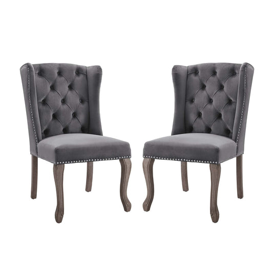 Modway Apprise Side Chair Performance Velvet Set of 2 | Side Chairs