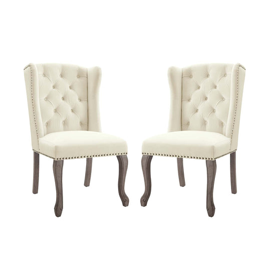 Modway Apprise Side Chair Performance Velvet Set of 2 | Side Chairs | 