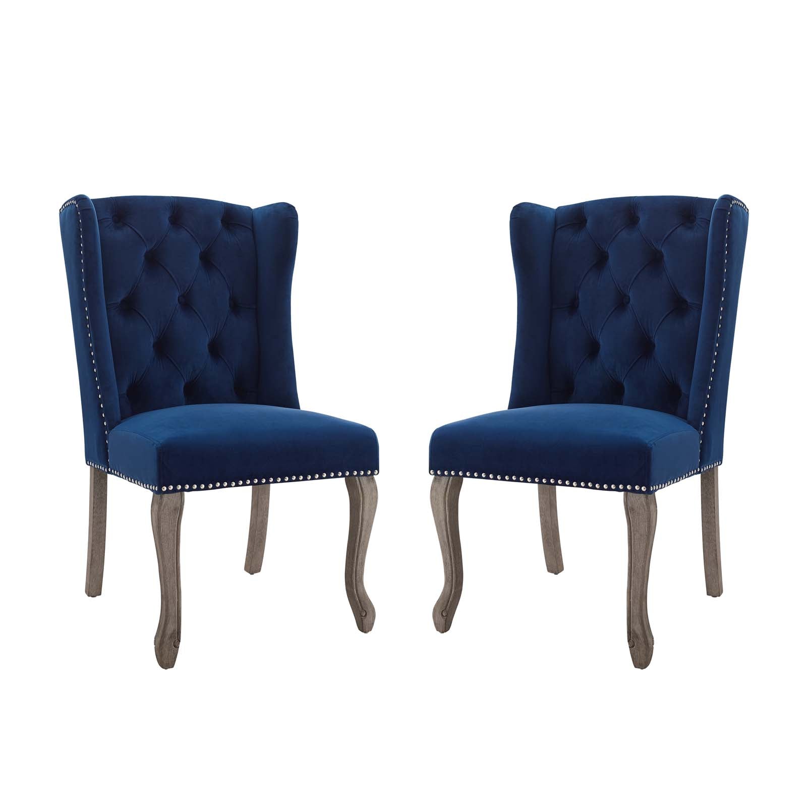 Modway Apprise Side Chair Performance Velvet Set of 2 | Side Chairs | 