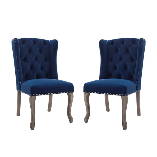 Modway Apprise Side Chair Performance Velvet Set of 2 | Side Chairs | 