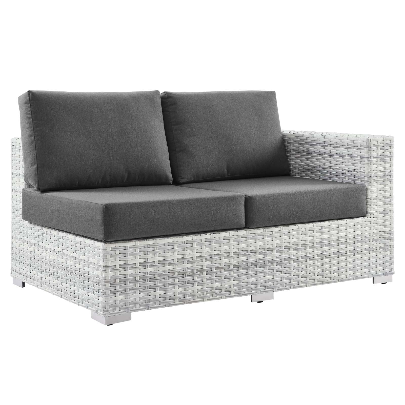 Modway Convene Outdoor Patio Right-Arm Loveseat | Outdoor Sofas, Loveseats & Sectionals