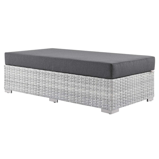 Modway Convene Outdoor Patio Rectangular Ottoman | Outdoor Ottoman