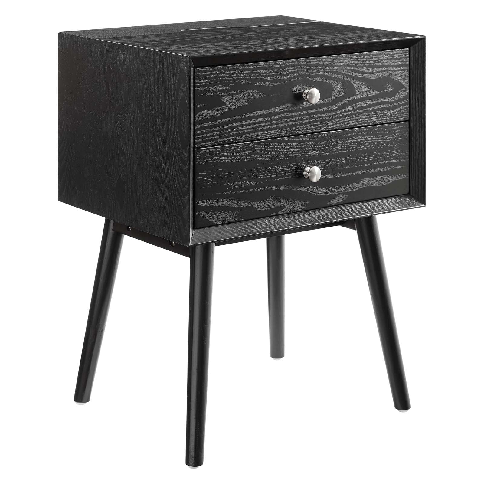 Modway Ember Wood Nightstand With USB Ports | Nightstands