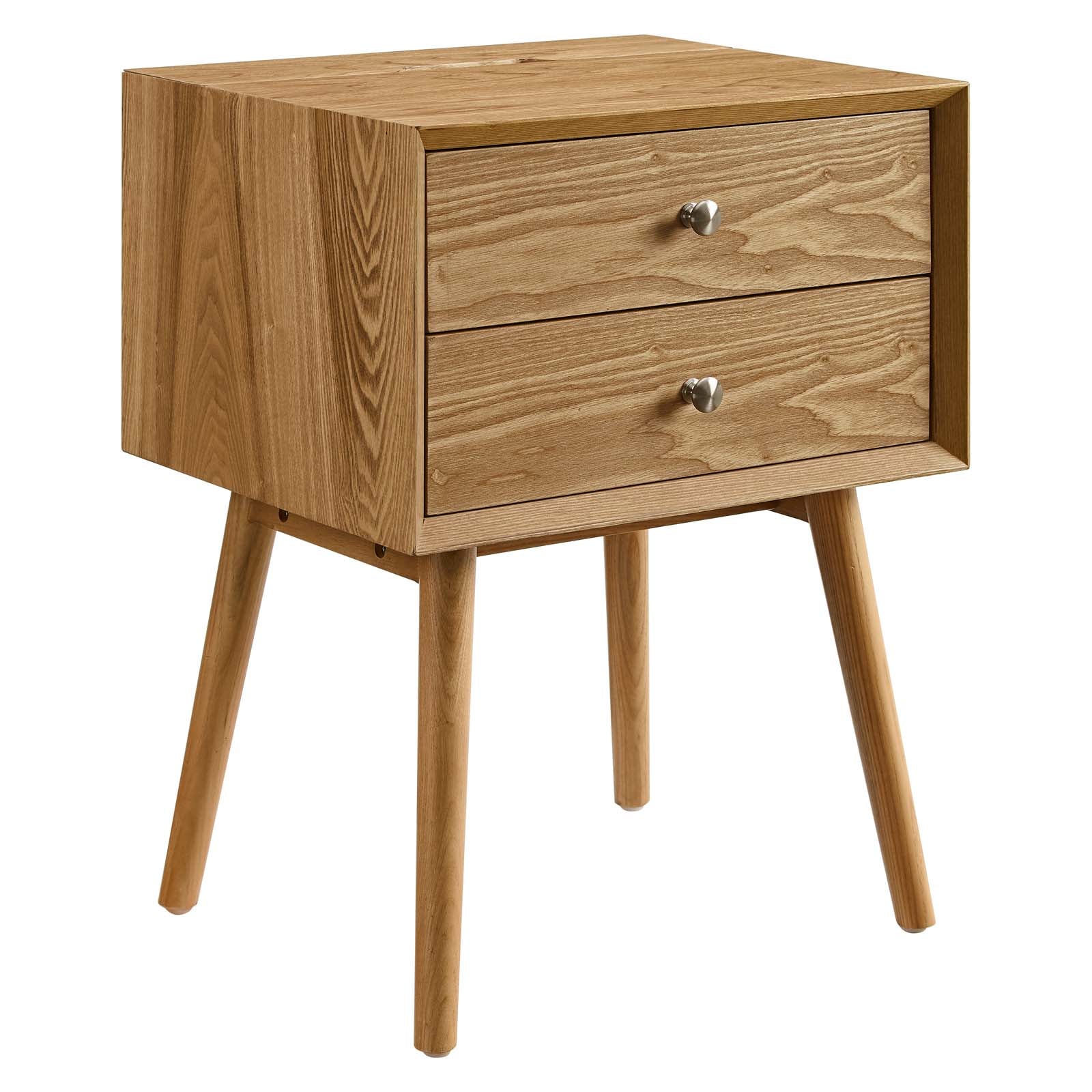 Modway Ember Wood Nightstand With USB Ports | Nightstands | 