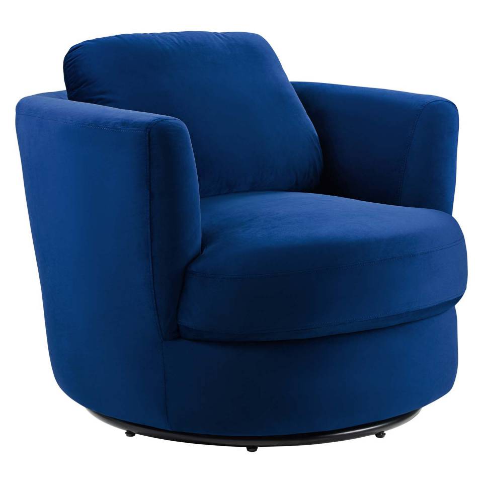 Modway Pirouette Performance Velvet Swivel Armchair | Armchair | Modishstore-10