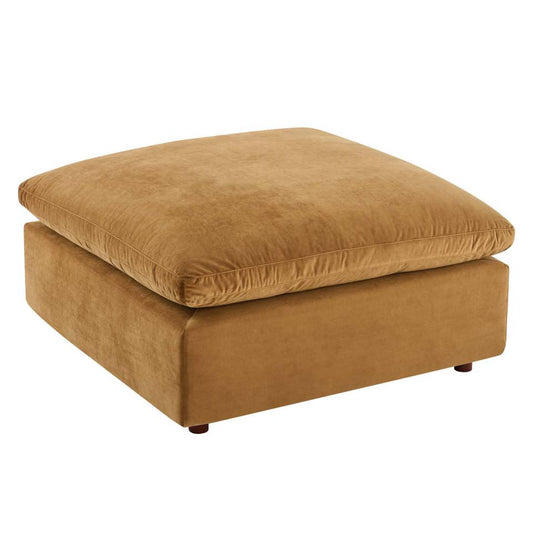 Modway Commix Down Filled Overstuffed Performance Velvet Ottoman | Ottomans
