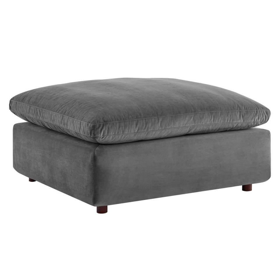Modway Commix Down Filled Overstuffed Performance Velvet Ottoman | Ottomans | 