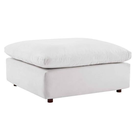 Modway Commix Down Filled Overstuffed Performance Velvet Ottoman | Ottomans | 