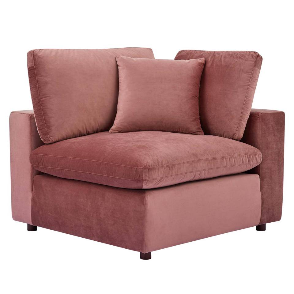 Modway Commix Down Filled Overstuffed Performance Velvet Corner Chair | Chairs & Recliners | 